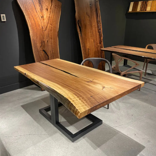 Nuit Saman Epoxy Dining Table 36" x 71" - Holzsch