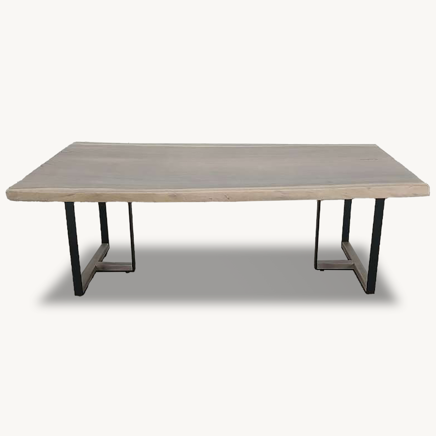 Bleached Tuco Saman Rectangular Dining Table 41" x 84" - Holzsch