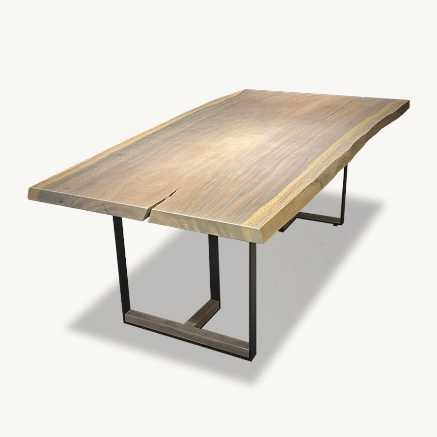 Bleached Tuco Saman Rectangular Dining Table 41" x 84" - Holzsch