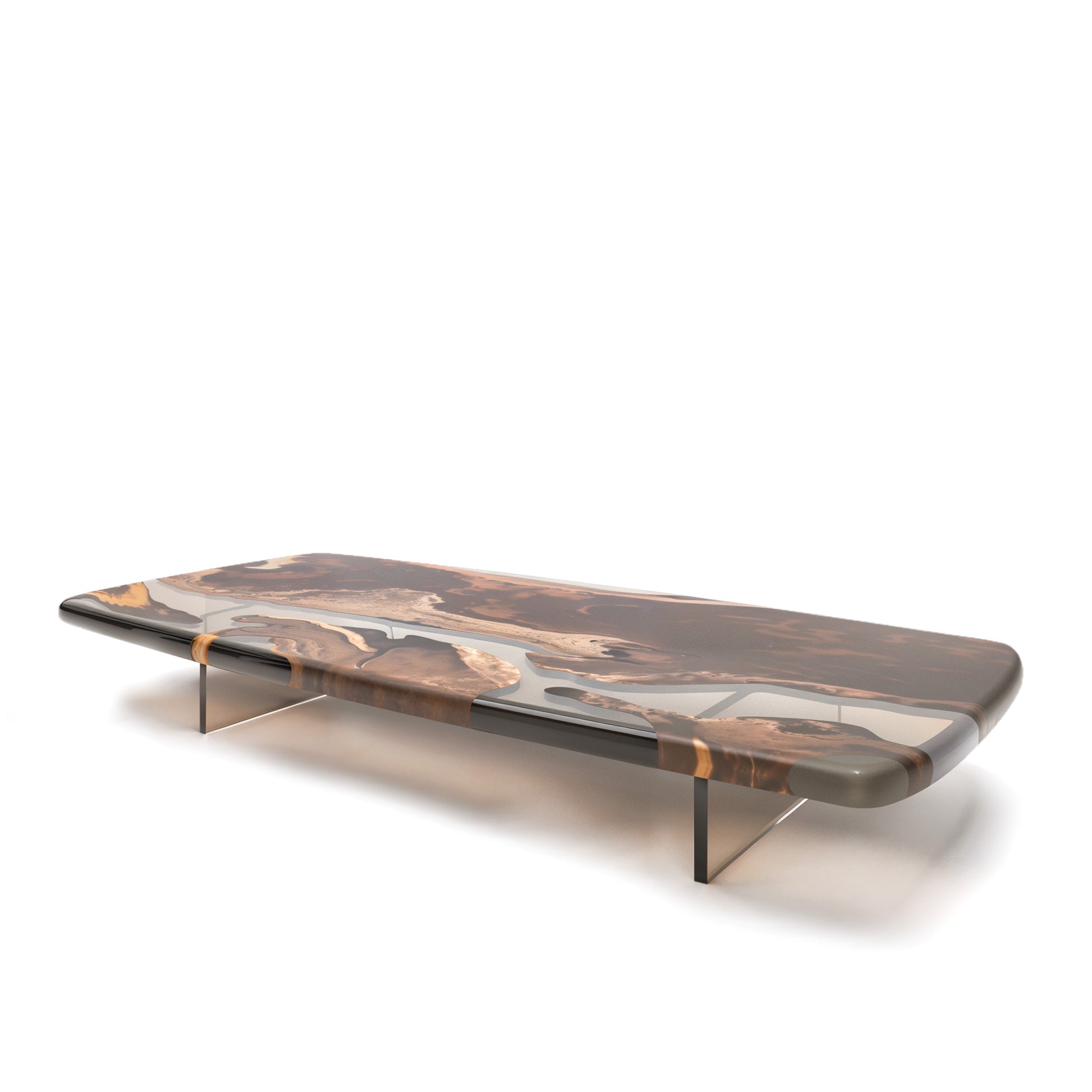 Bosque Cassia Barrel Coffee Table 32" x 60" - Holzsch