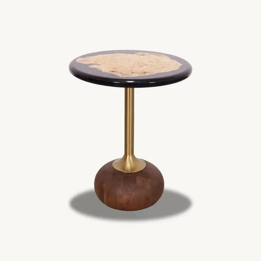 Eclipse Round Epoxy Side Sofa Table - Custom Epoxy Resin Furniture - Holzsch