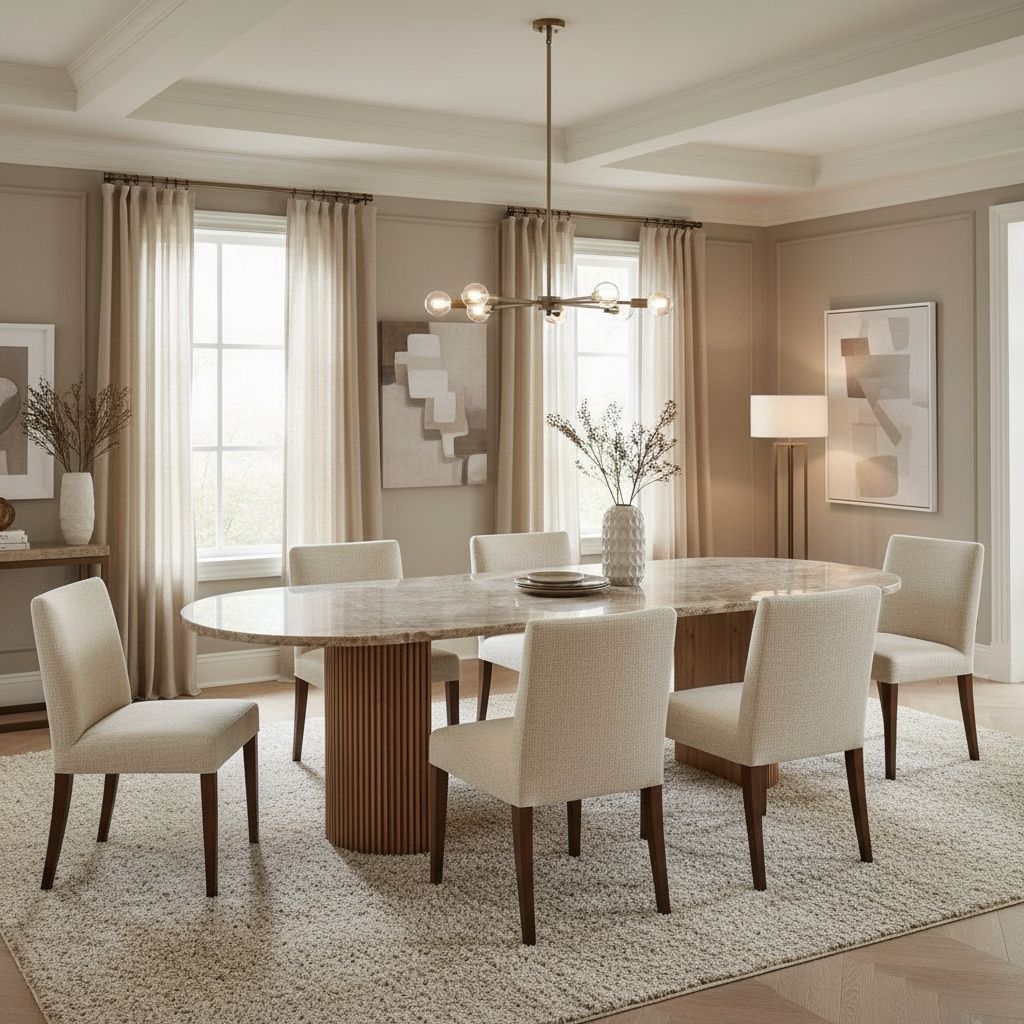 Emperatrice Marble Dining Table 42" x 108" - Holzsch