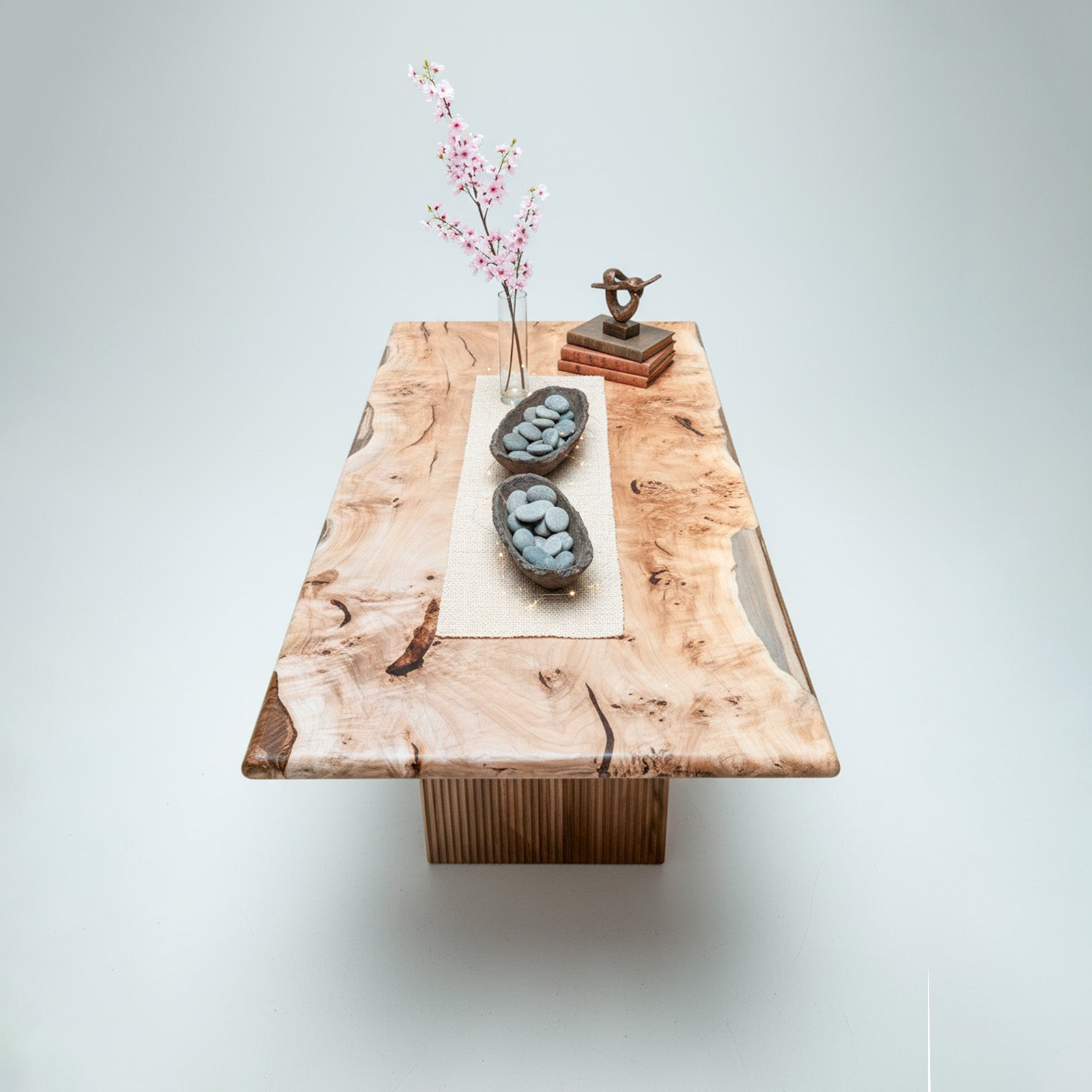 Klar Mappa Burl Rectangular Dining Table 43" x 94"_Holzch