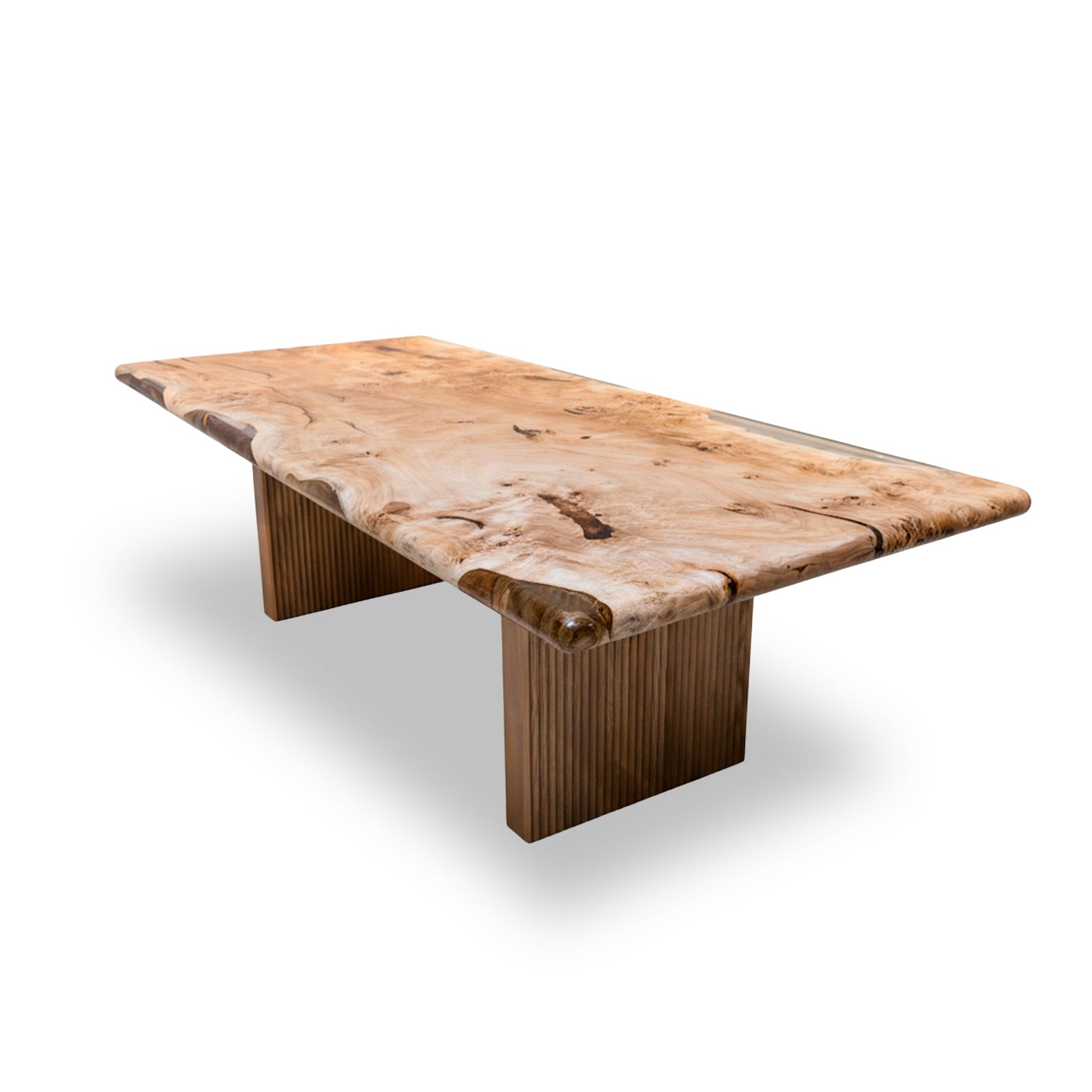 Klar Mappa Burl Rectangular Dining Table 43" x 94"_Holzch