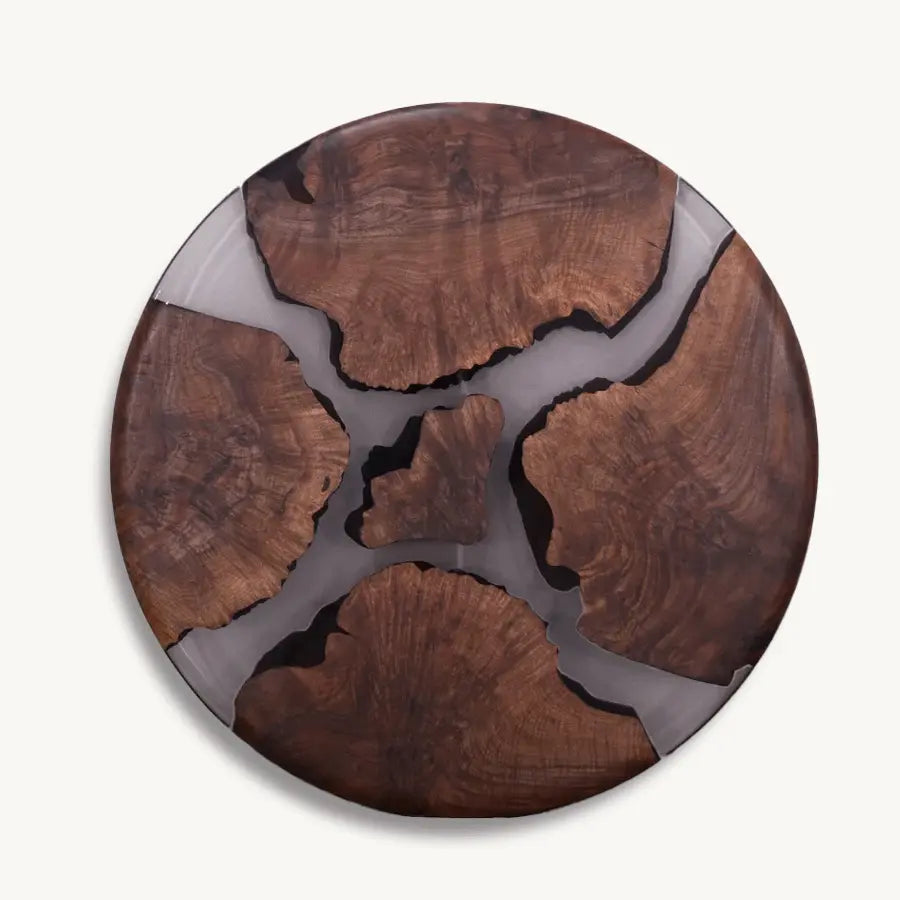 Mirage Walnut Burl Dining Table (Round) Ø40'' - Holzsch