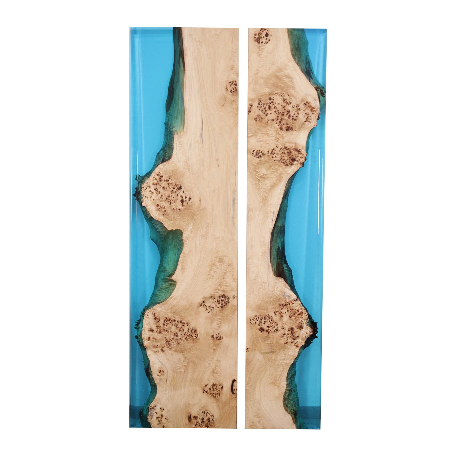 Azzurro TV Console Table β Epoxy TV Stand - Holzsch