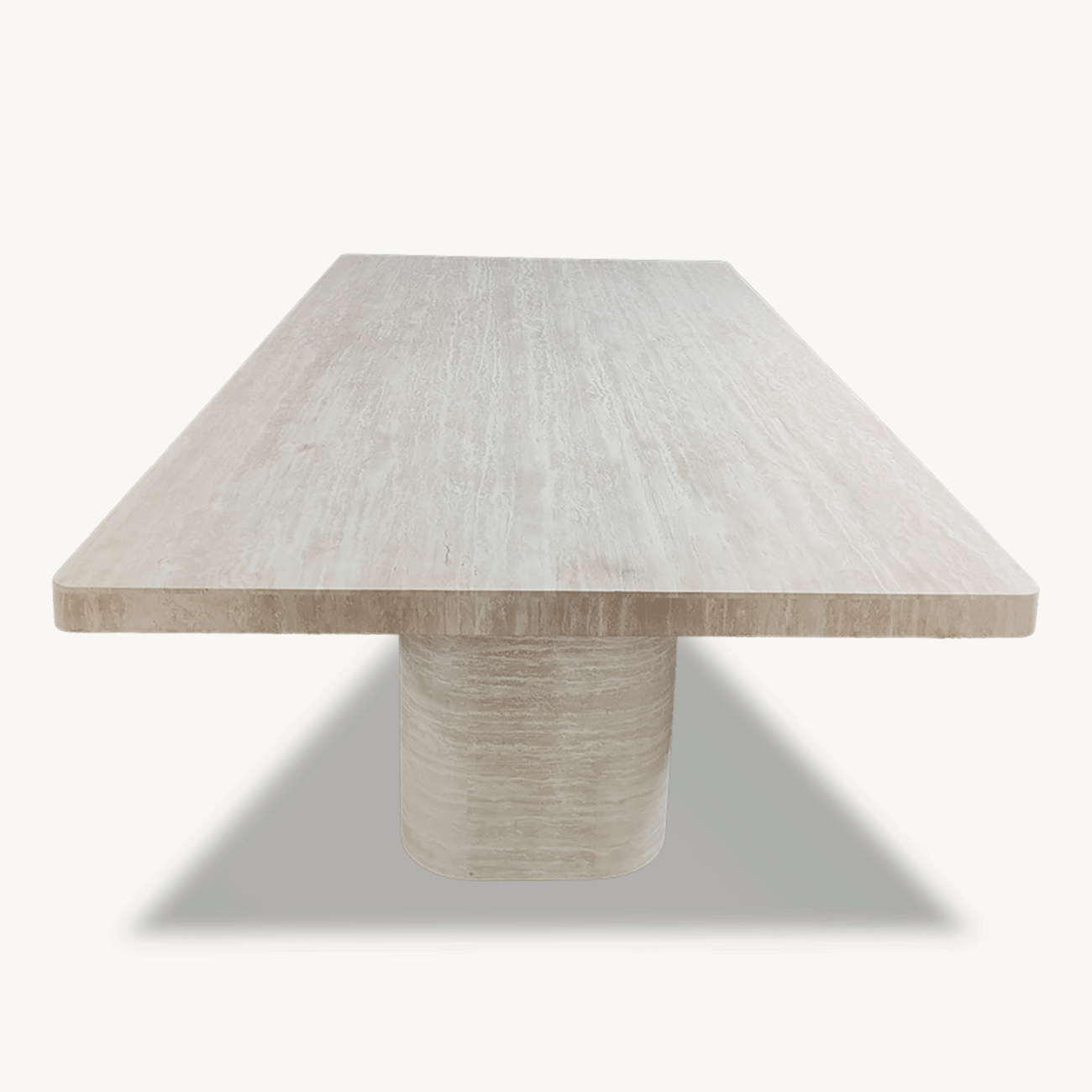 Rectangular Genuine Travertine Dining Table 38" x 71" - Holzsch