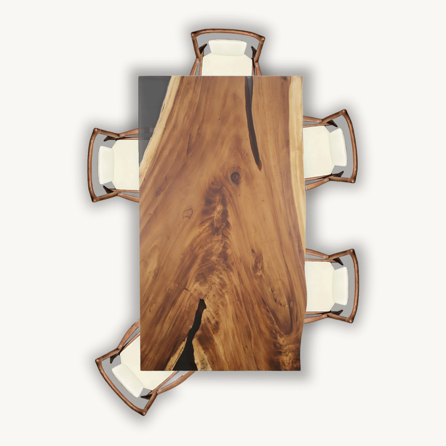 Tuco Saman Rectangular Dining Table 41" x 74" - Holzsch