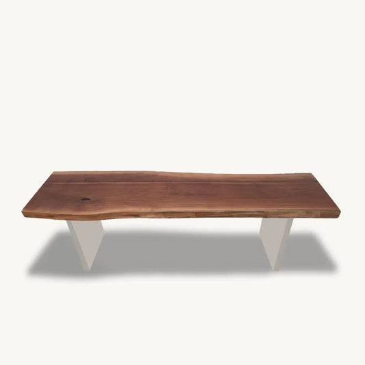 Walnut Plexiglass Bench 60" - Holzsch