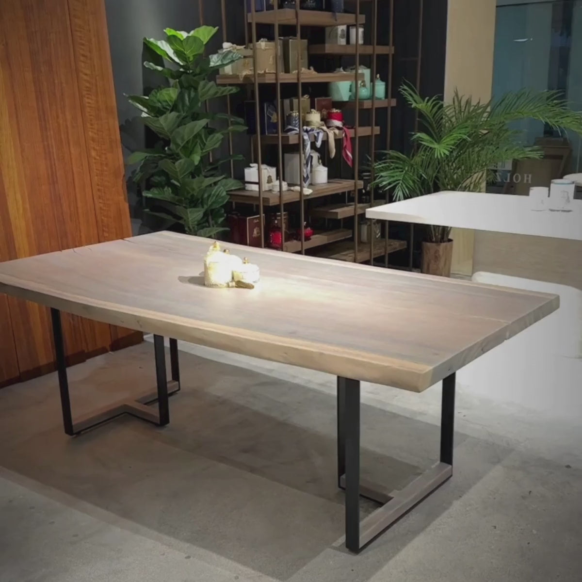 Bleached Tuco Saman Rectangular Dining Table 41" x 84"