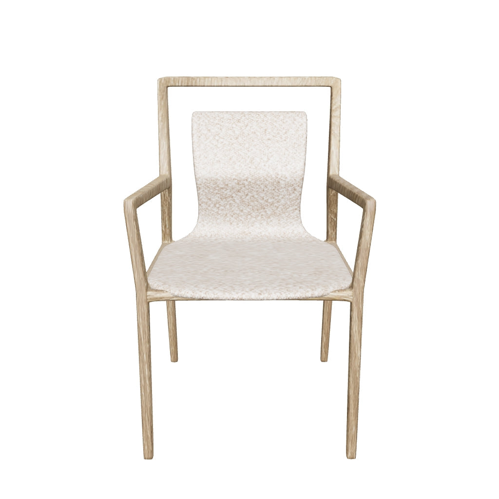 Set of 6 Mathis Leather Dining Chair - Custom Dark Brown & Black