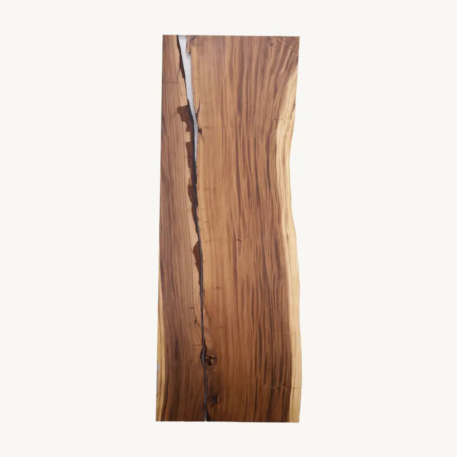 Saman Select Dining Table - Wood Slab, Epoxy Live Edge 40x110" - Holzsch