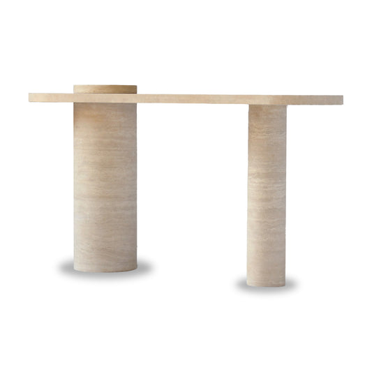 Colonna Travertine Console Table 16" x 55" - Holzsch