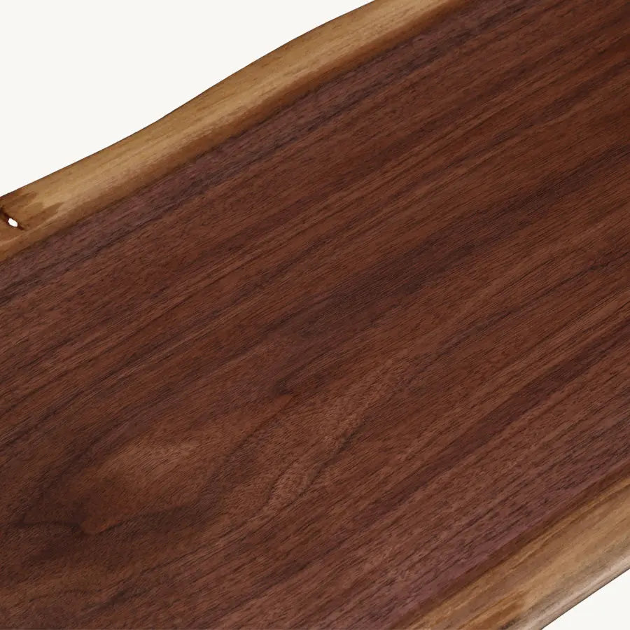 Walnut Waterfall Entryway Bench 72" Floor Item Holzsch Furniture