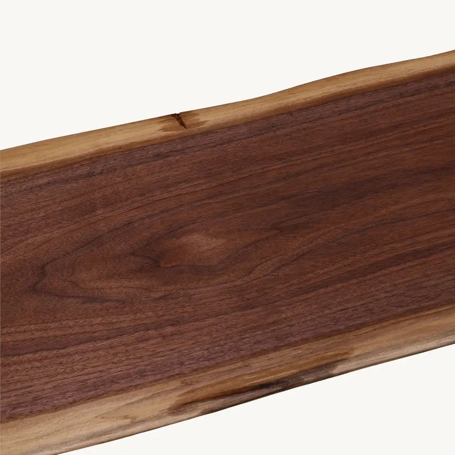Walnut Waterfall Entryway Bench 72" Floor Item Holzsch Furniture