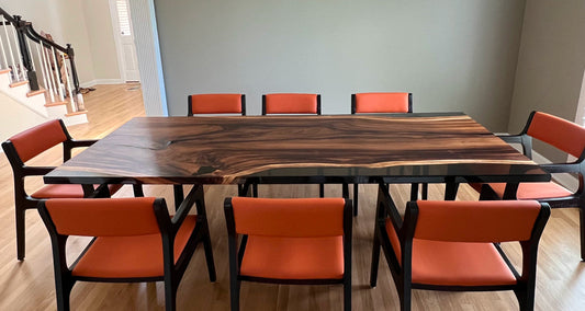 Custom Dining Table and Seating for an Ohio Client - Holzsch