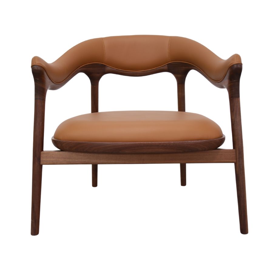 Modern Cedre Leather Leisure Chair