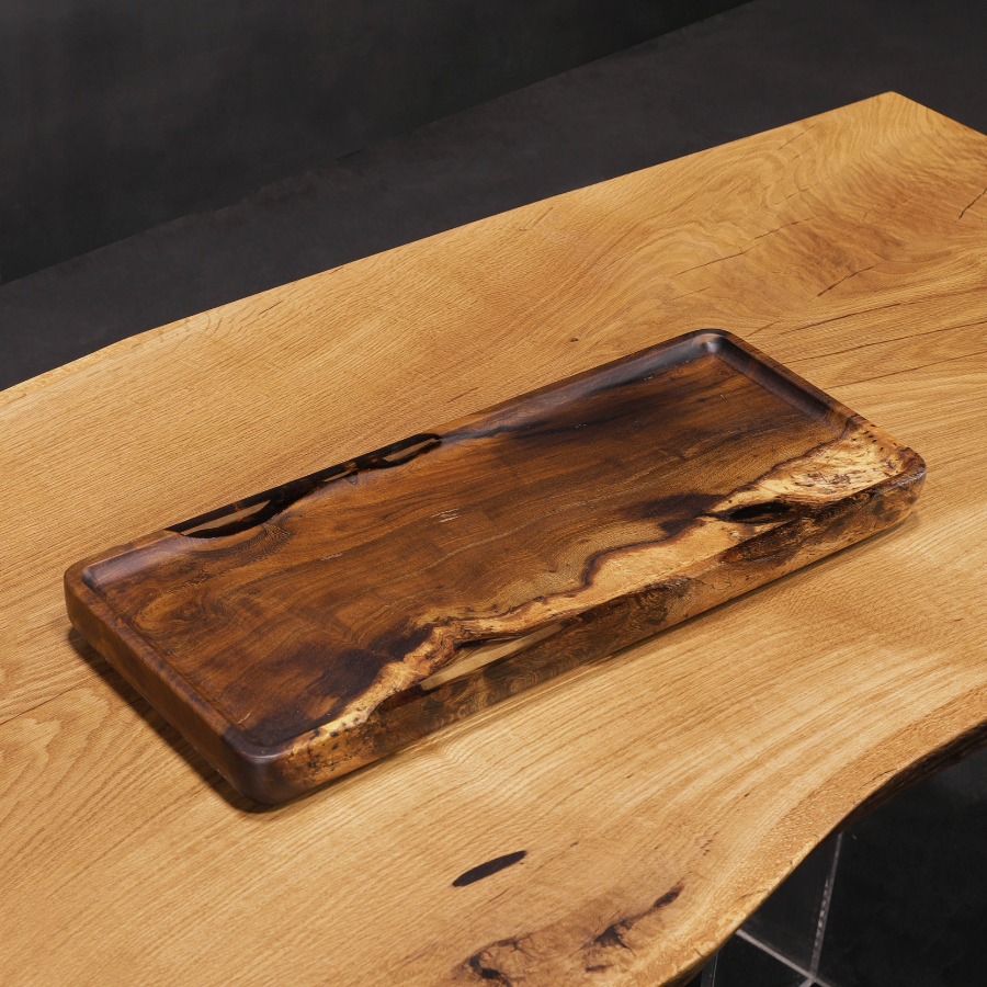Exclusive Handmade Siamese Cassia Epoxy Tray - Premium Quality Holzsch Furniture