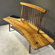 Handcrafted Walnut Nakashima Bench Holzsch Furniture