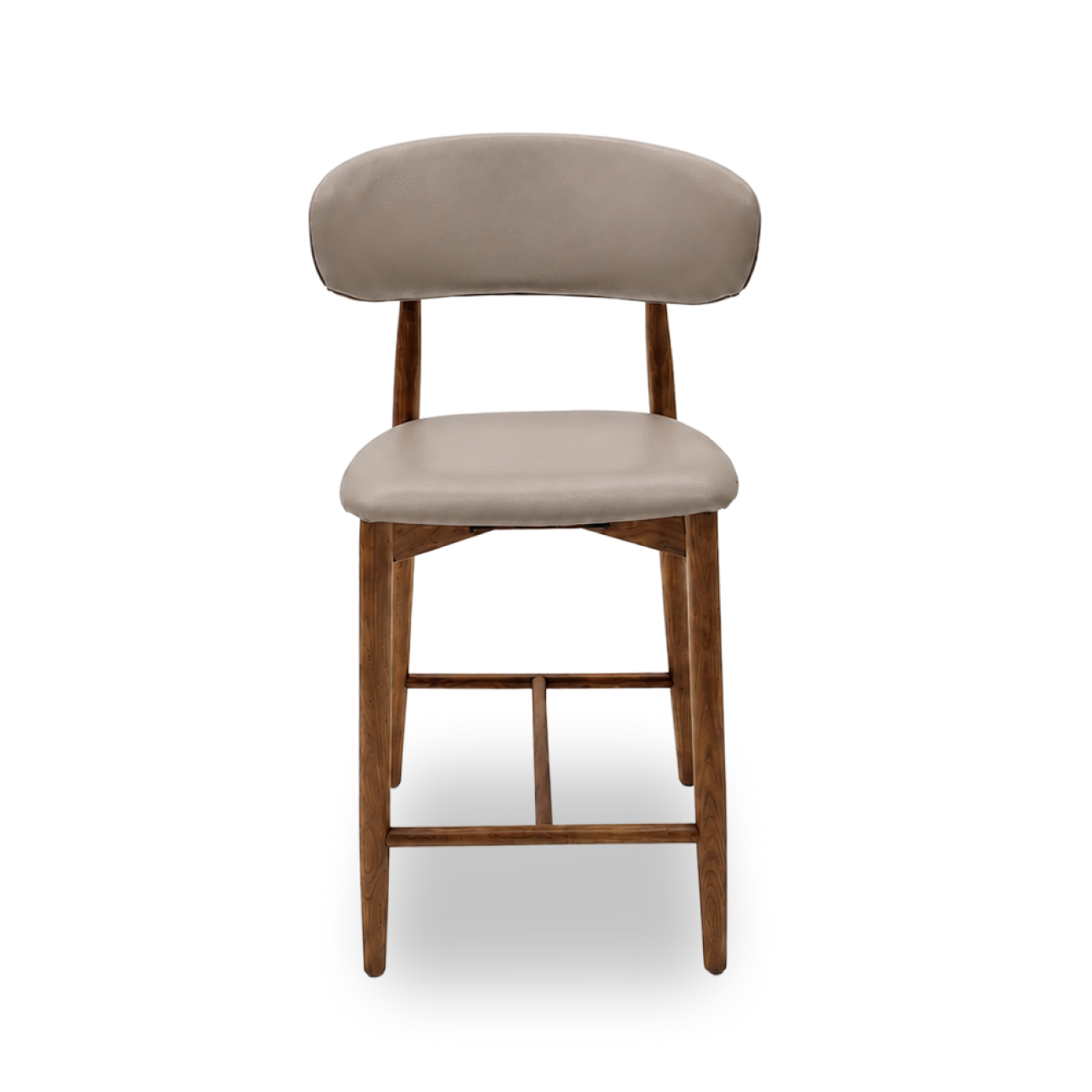 Berceau counter chair available in leather or vegan leather upholstery