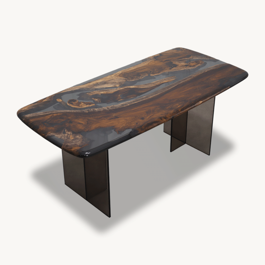 Bosque Cassia Barrel Dining Table 33" x 71" - Holzsch