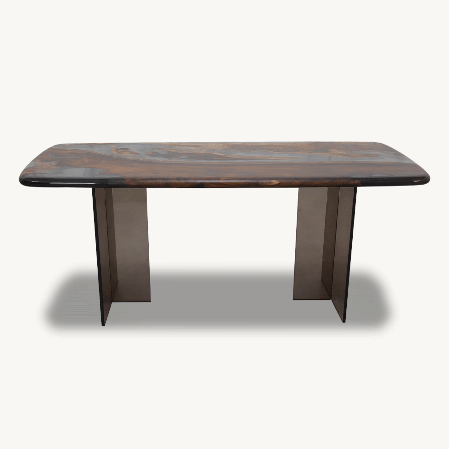 Bosque Cassia Barrel Dining Table 33" x 71" - Holzsch