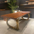 Mahamadou Live Edge Slab Dining Table - Exotic Wood 35