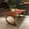 Mahamadou Live Edge Slab Dining Table - Exotic Wood 35