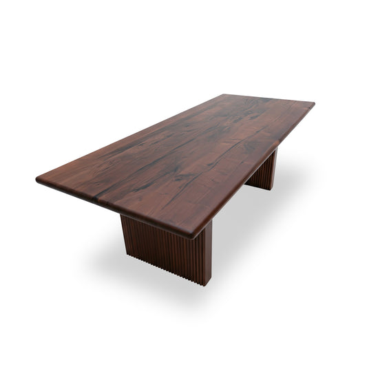 Klar Walnut Rectangular Dining Table 35" x 82"