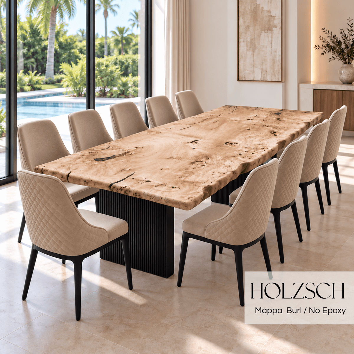 Klar Mappa Burl Dining Table_Holzsch