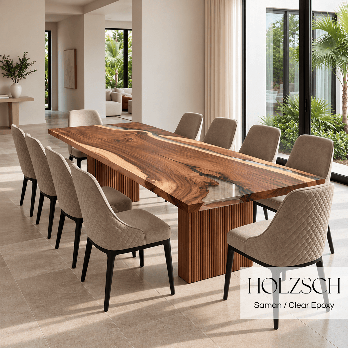 Klar Saman Clear Epoxy Dining Table_Holzsch
