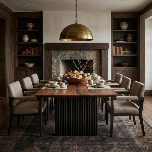 Klar Walnut Rectangular Dining Table_Holzsch