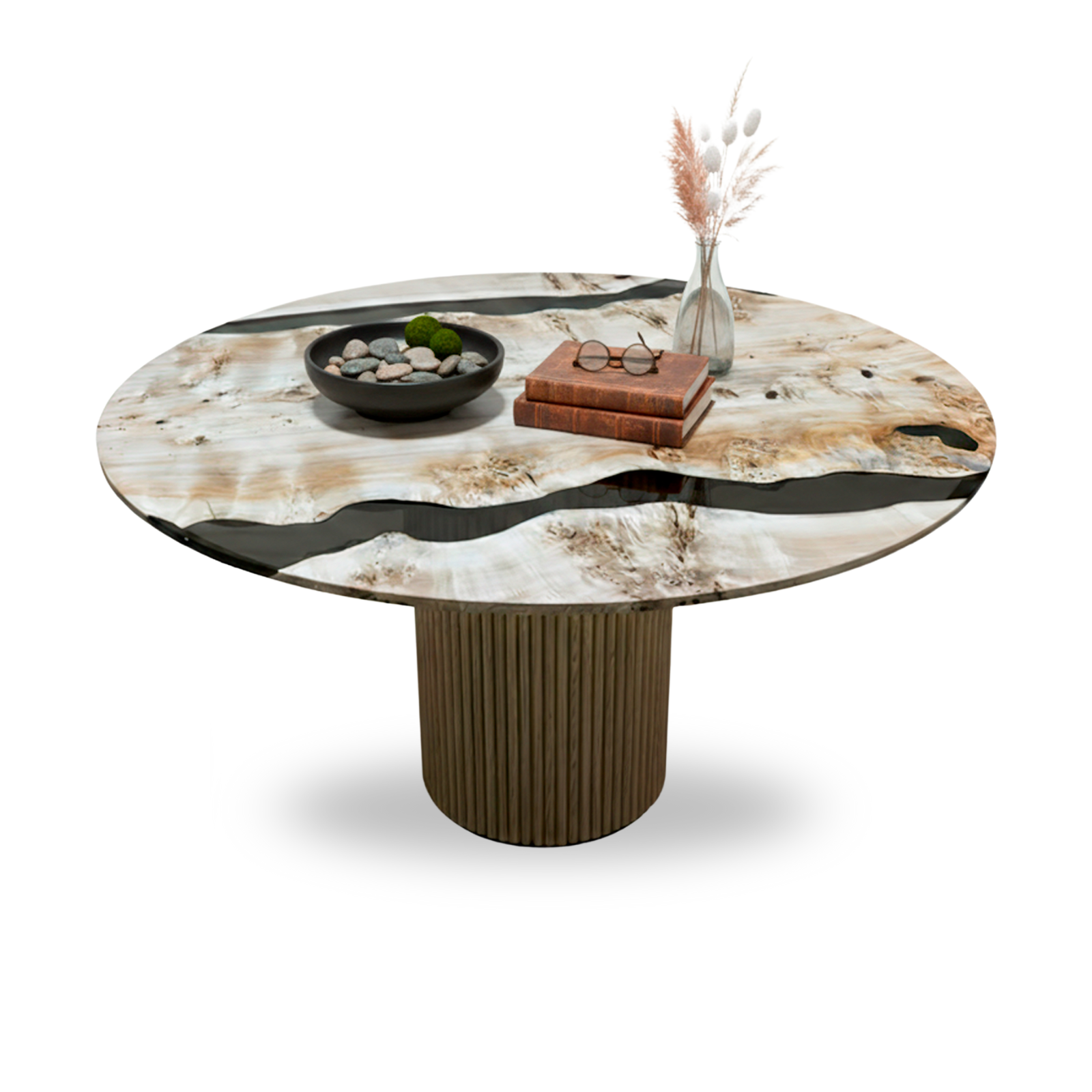 Marcel Mappa Burl Dining Table (Round) Ø48_Holsch