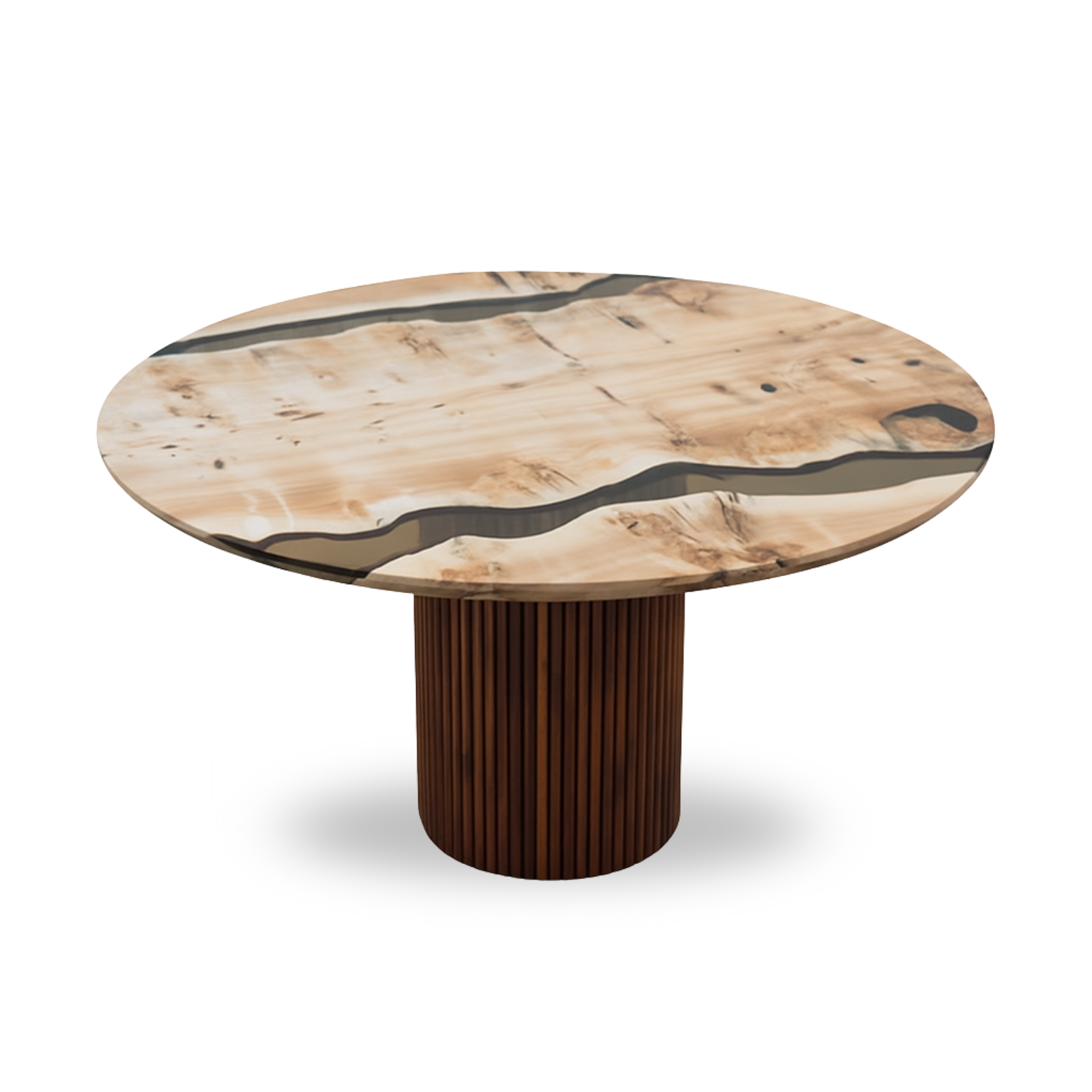 Marcel Mappa Burl Dining Table (Round) Ø48_Holsch