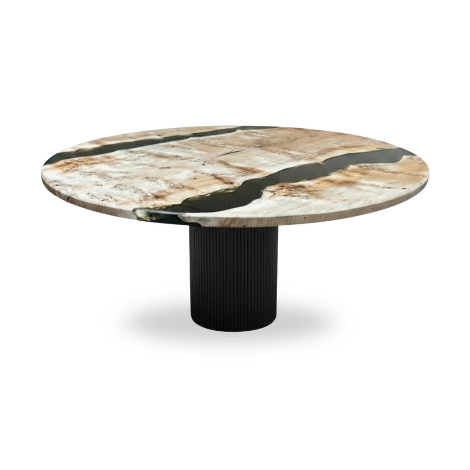 Marcel Mappa Burl Dining Table (Round) Ø63"_ Holzsch