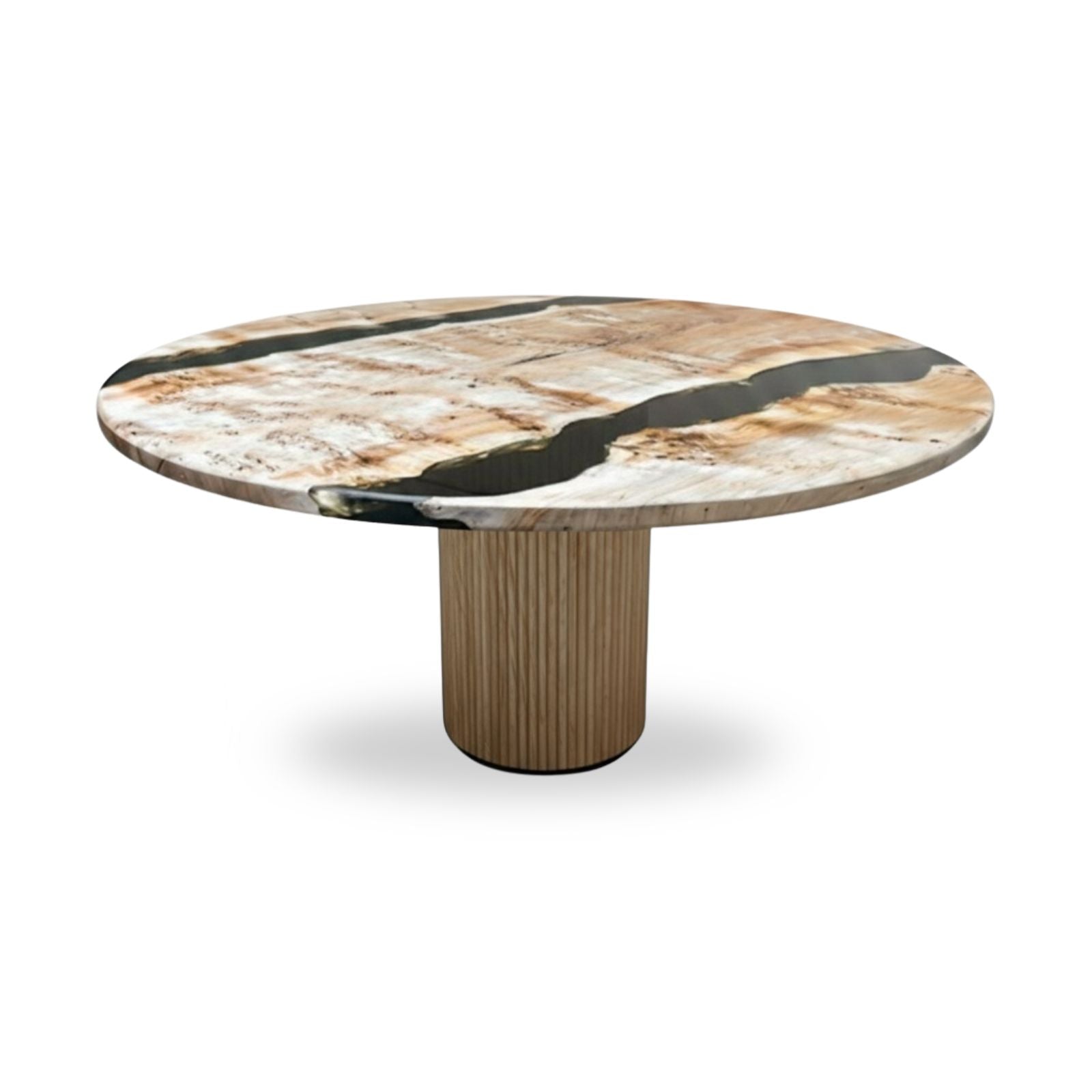 Marcel Mappa Burl Dining Table (Round) Ø63"_ Holzsch