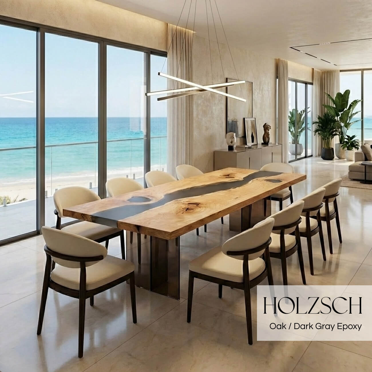 Mirage Oak Dining Table_Holzsch