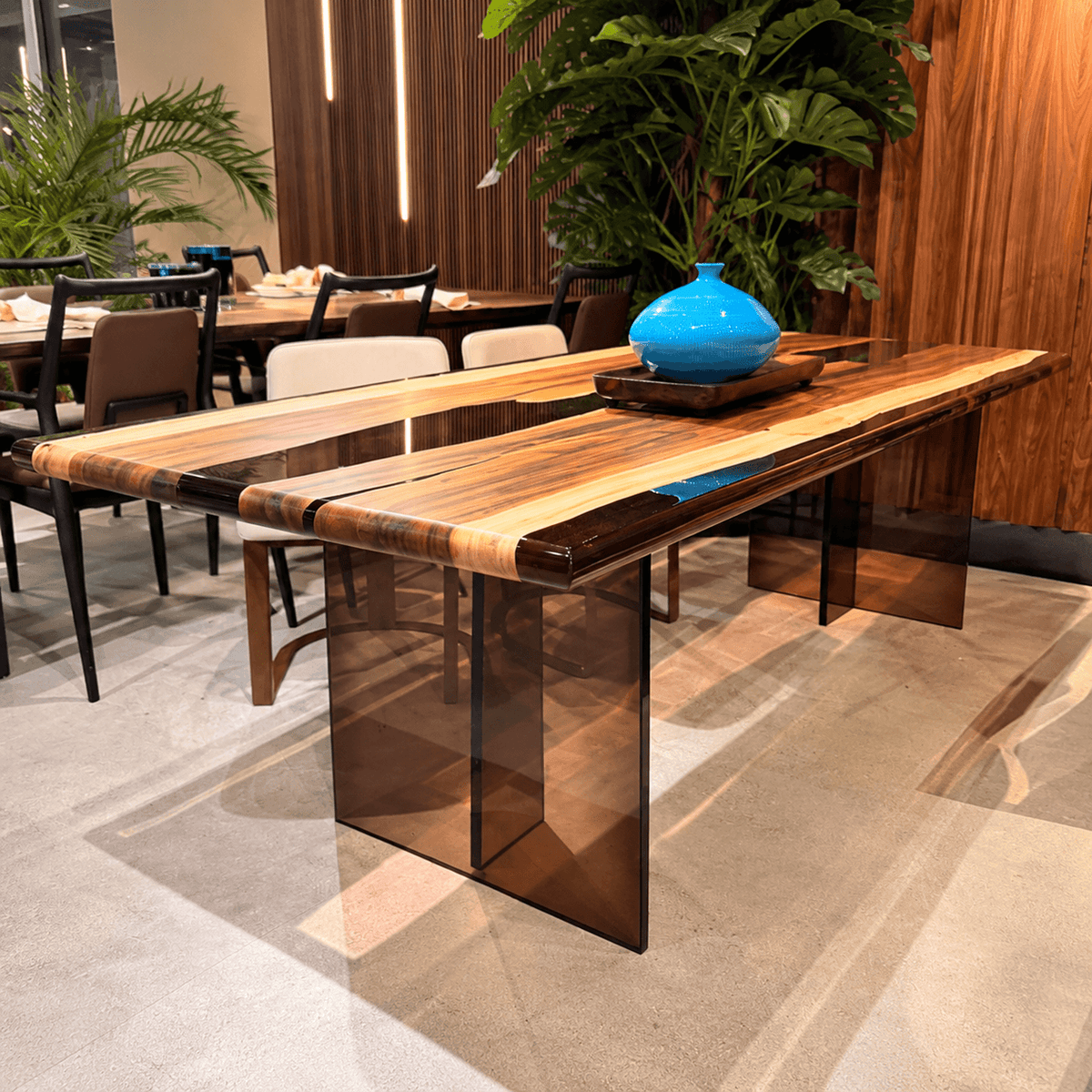 Mirage Monkey Pod Rectangular Dining Table_Holzsch