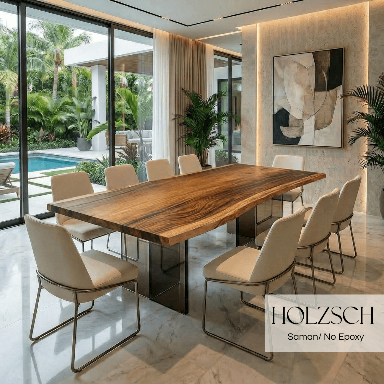 Mirage  Saman Dining Table. 