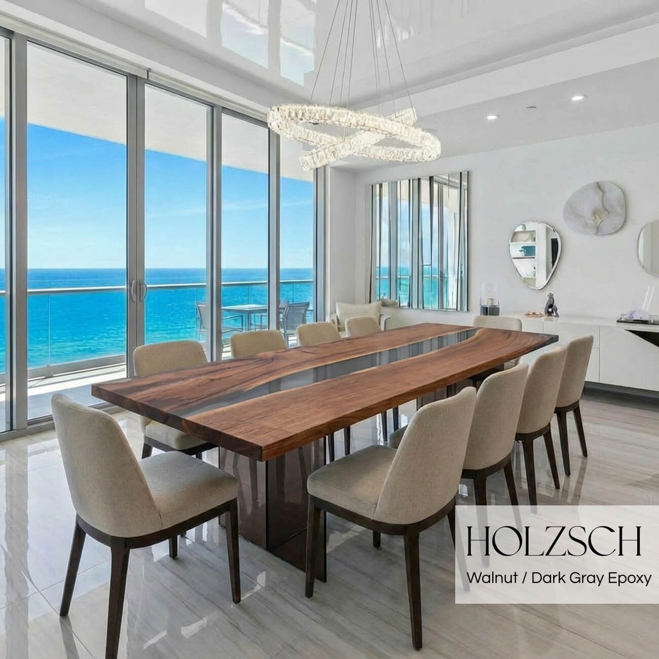 Mirage Walnut Dining Table_Holzsch