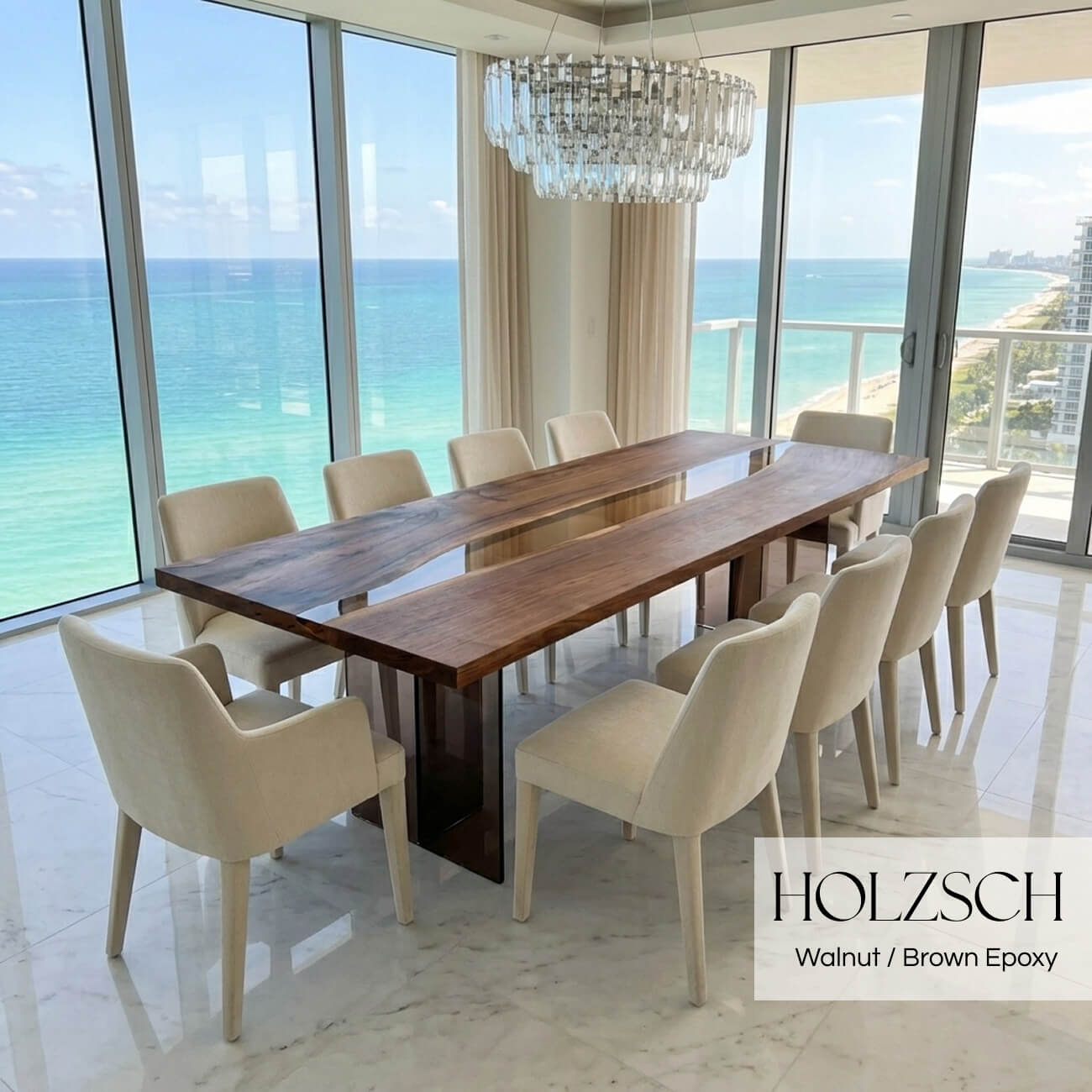 Mirage Walnut Dining Table_Holzsch