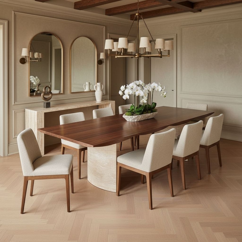 Onda Tavolo Wave Dining Table 39" x 102" - Holzsch