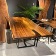 Orlando Saman Epoxy Dining Table - Live Edge and Epoxy Custom Made Holzsch Furniture