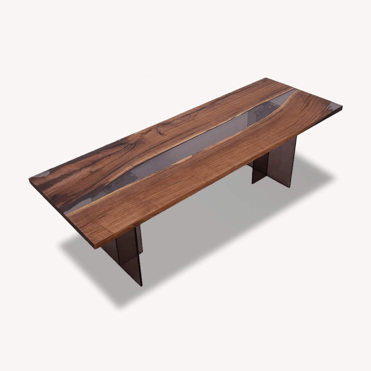 Osage Walnut Epoxy Dining Table 33" x 98" - Holzsch