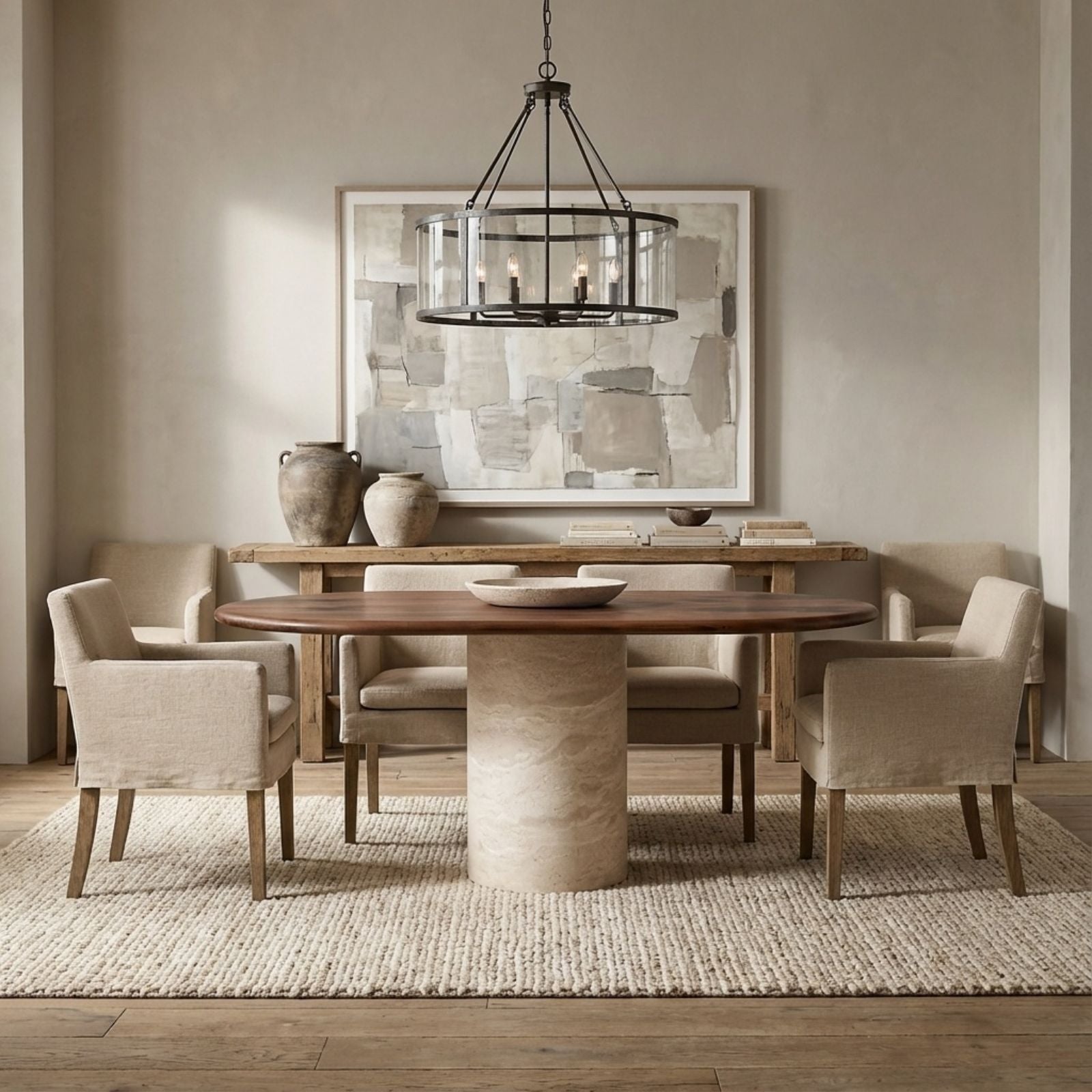 Rogue Walnut Racetrack Dining Table_Holzsch