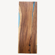 Saman Dining Table Blue Epoxy - Custom, Live Edge Design - Holzsch