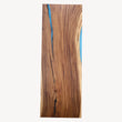 Saman Dining Table Blue Epoxy - Custom, Live Edge Design - Holzsch