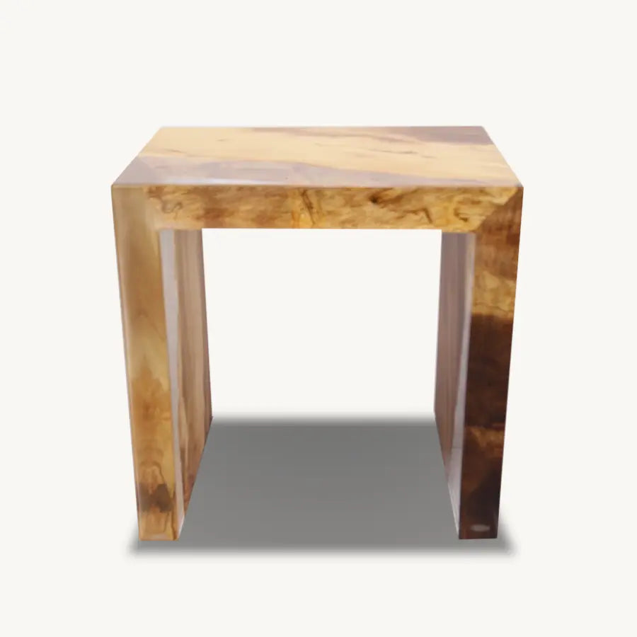 Saman Epoxy Stool - Custom, Transparent Epoxy, Modern Design - Holzsch