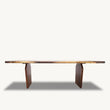 Saman Shield Dining Table - Custom, Live Edge, Matching Wood Legs - Holzsch