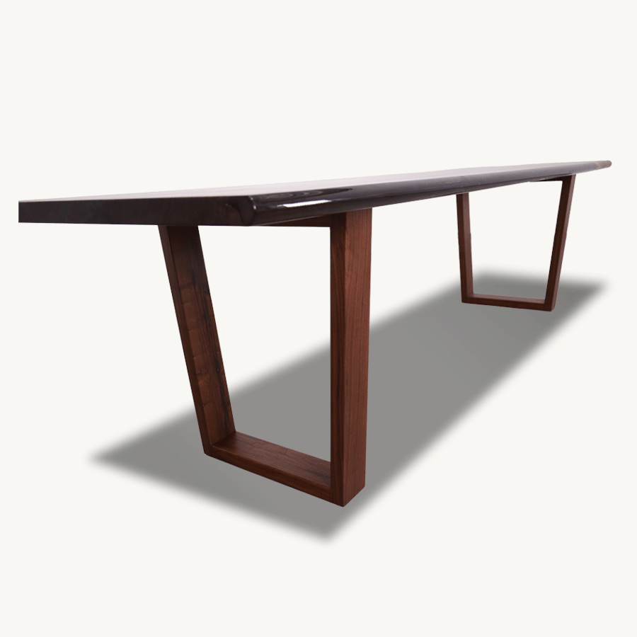 Sedon Walnut Epoxy Dining Table 32" x 106"